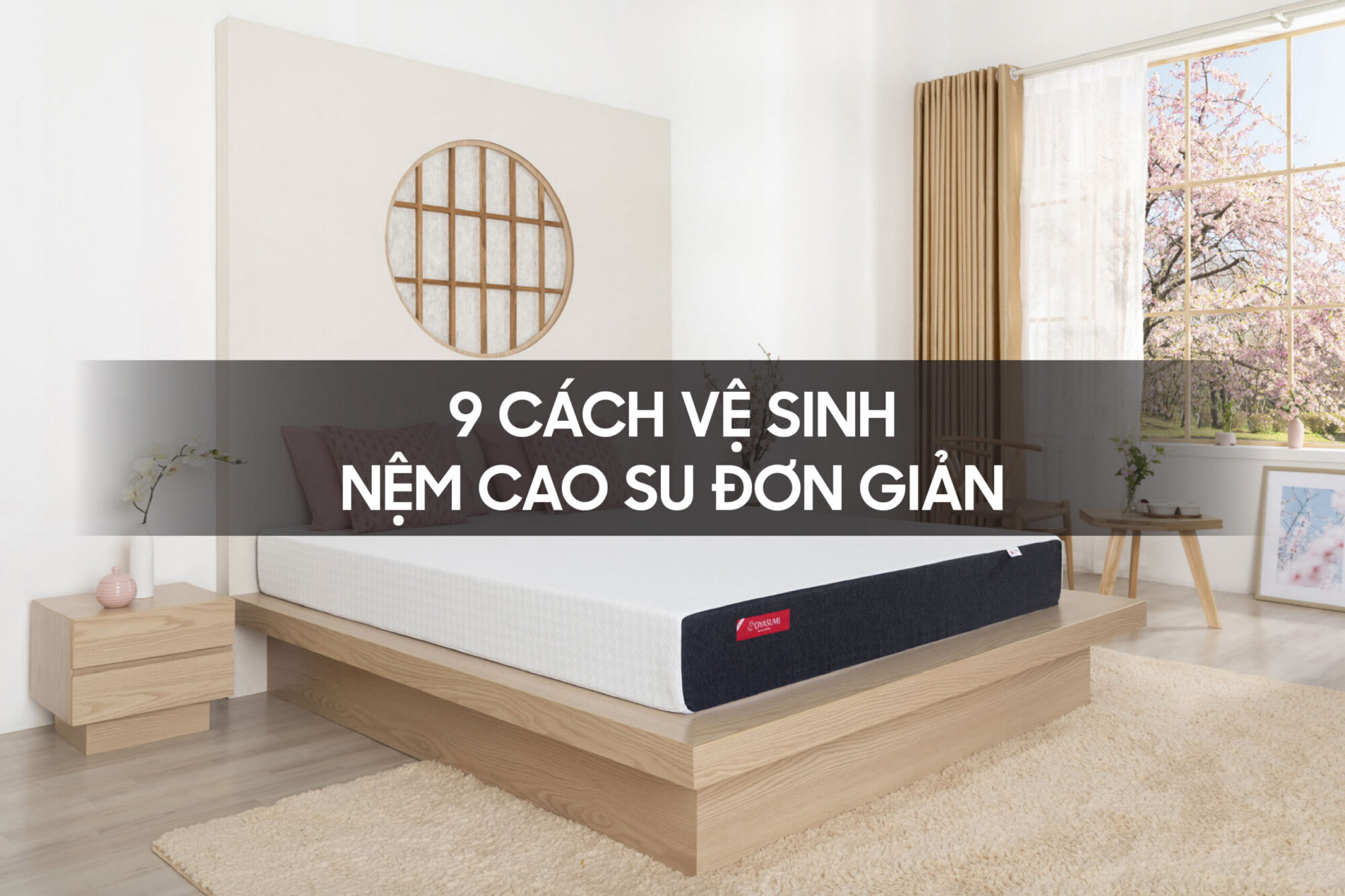 9 cách vệ sinh nệm cao su đơn giản