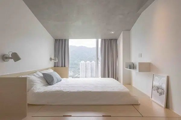 Đặt nệm dưới sàn nhà giúp tiết kiệm không gian