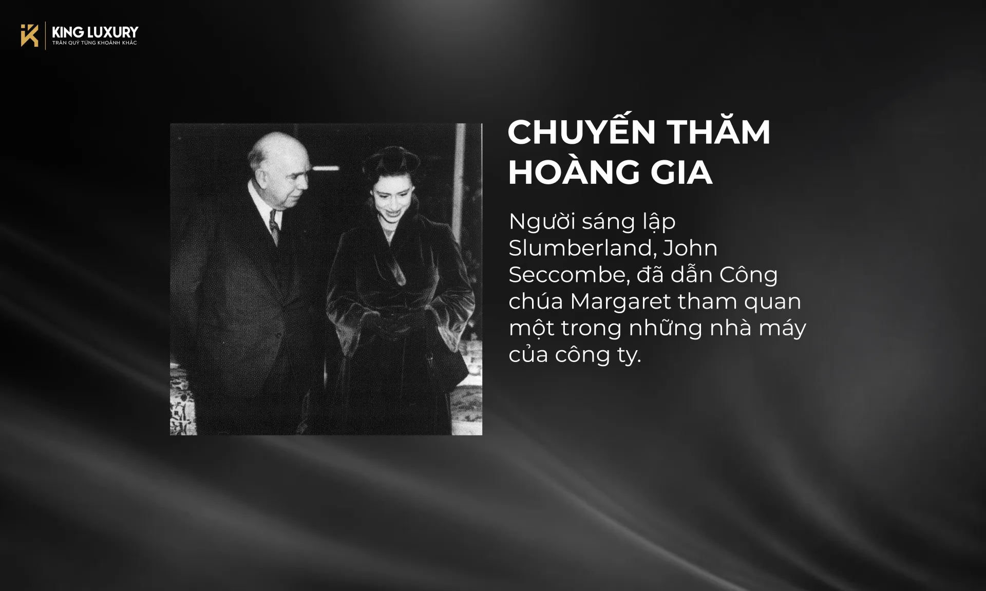 Nệm Slumberland được hoàng gia Anh công nhận về chất lượng hàng đầu