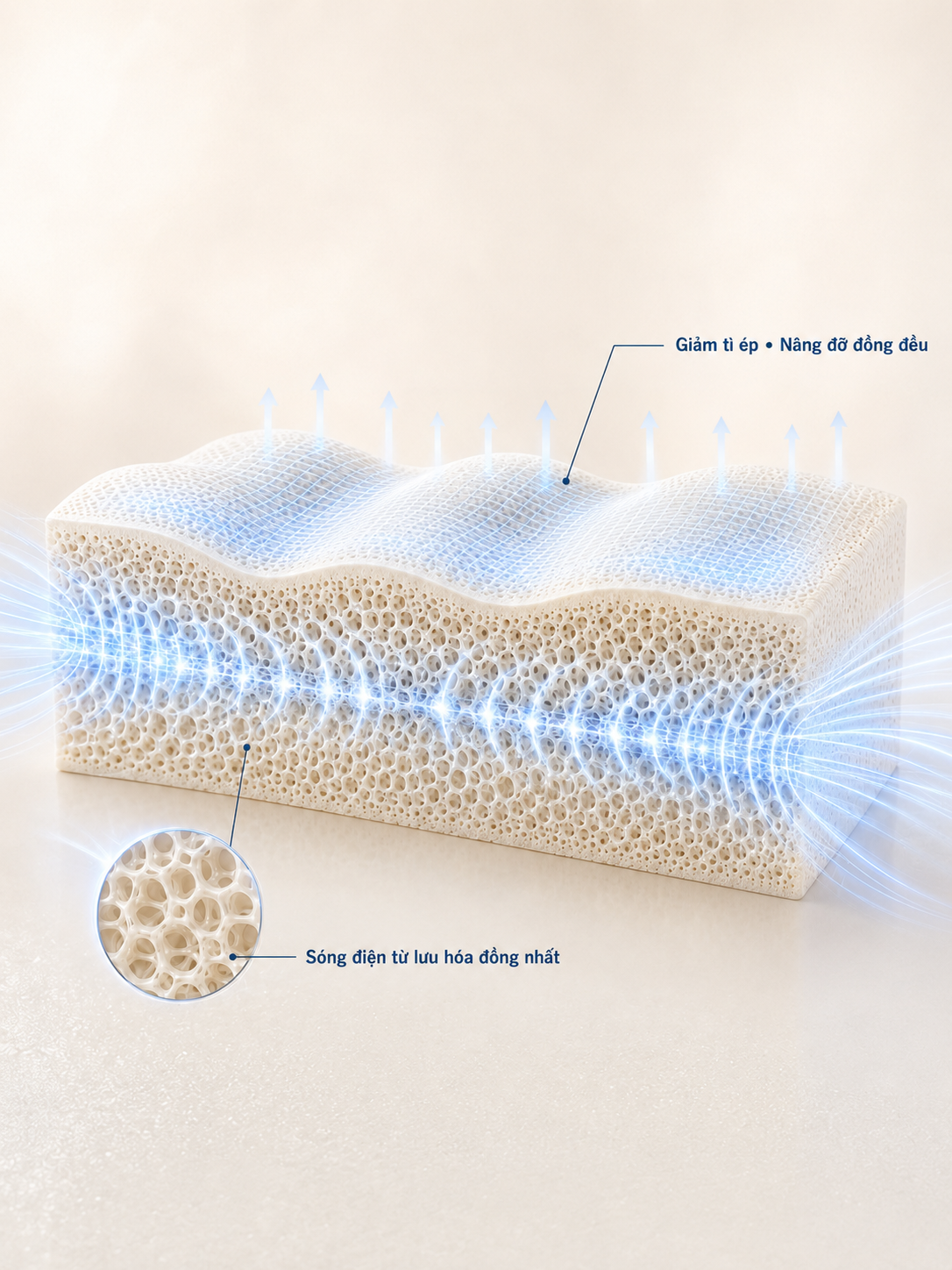 Công nghệ Talasilver Wave của Dunlopillo – ảnh slider dọc