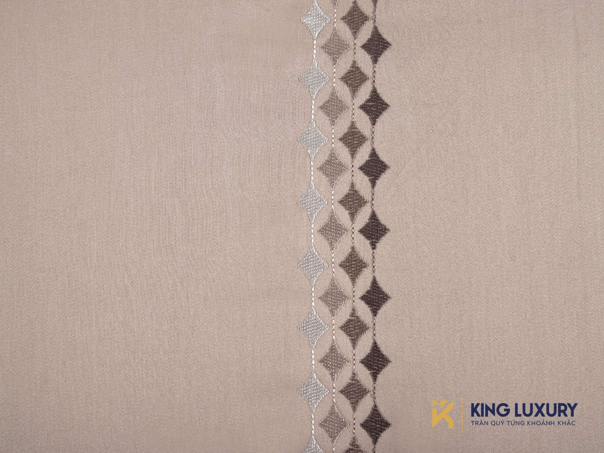 Bộ chăn ga Nature Home Cotton Kim Cương Nâu Kem Luxe