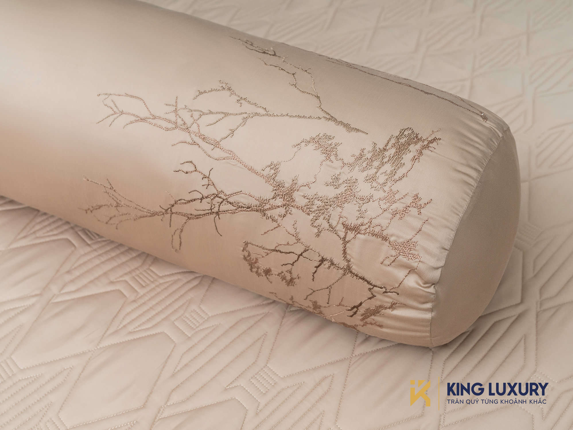 Bộ chăn ga Nature Home Tencel Larose Nâu