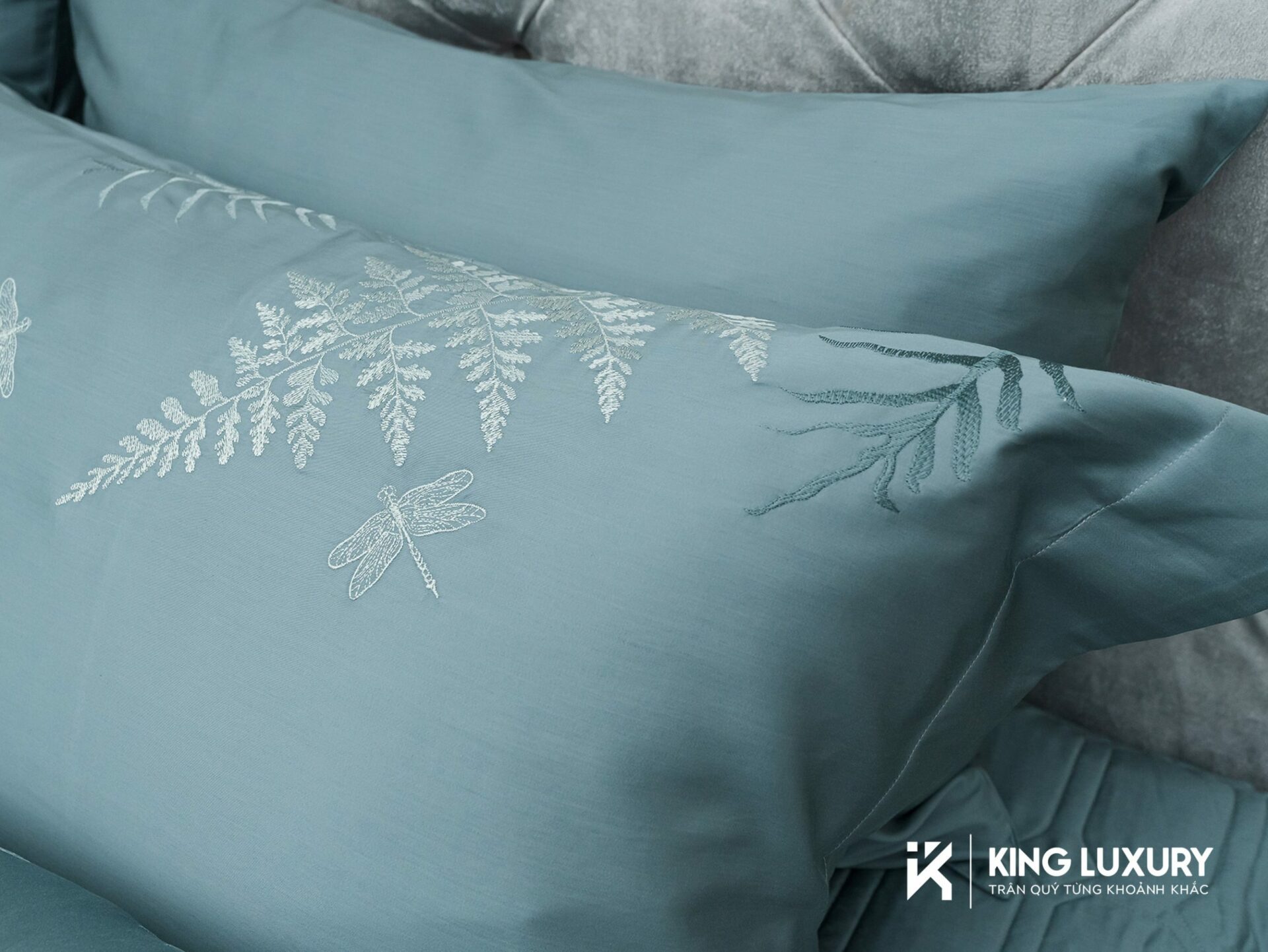 Bộ chăn ga Nature Home Tencel Cotton Dương Xỉ Xanh