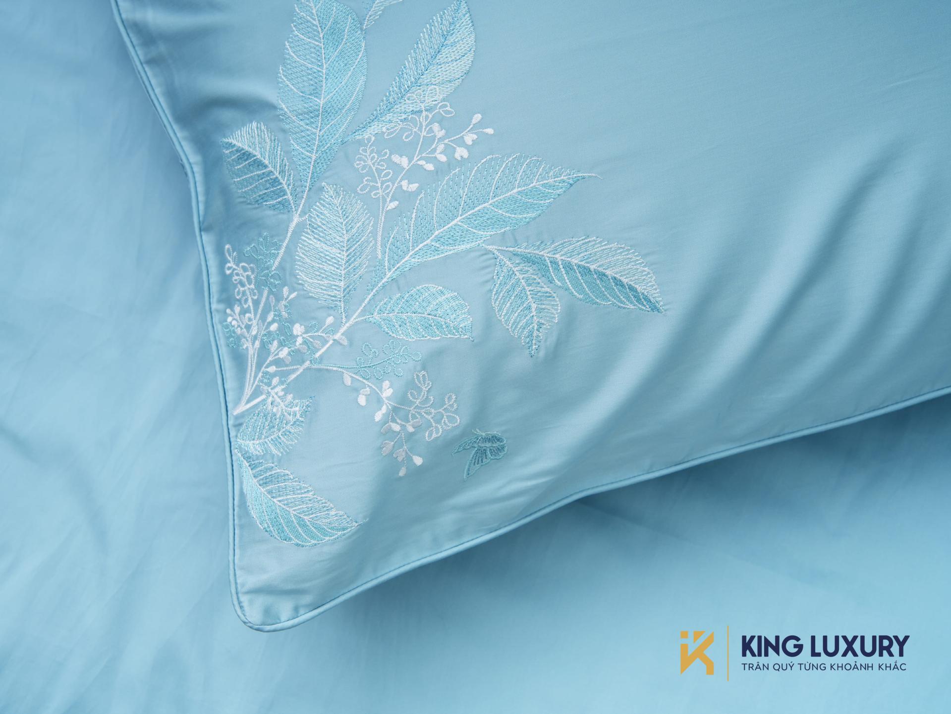 Bộ chăn ga Nature Home Standard Tencel Cotton Mộc Hoa Trắng