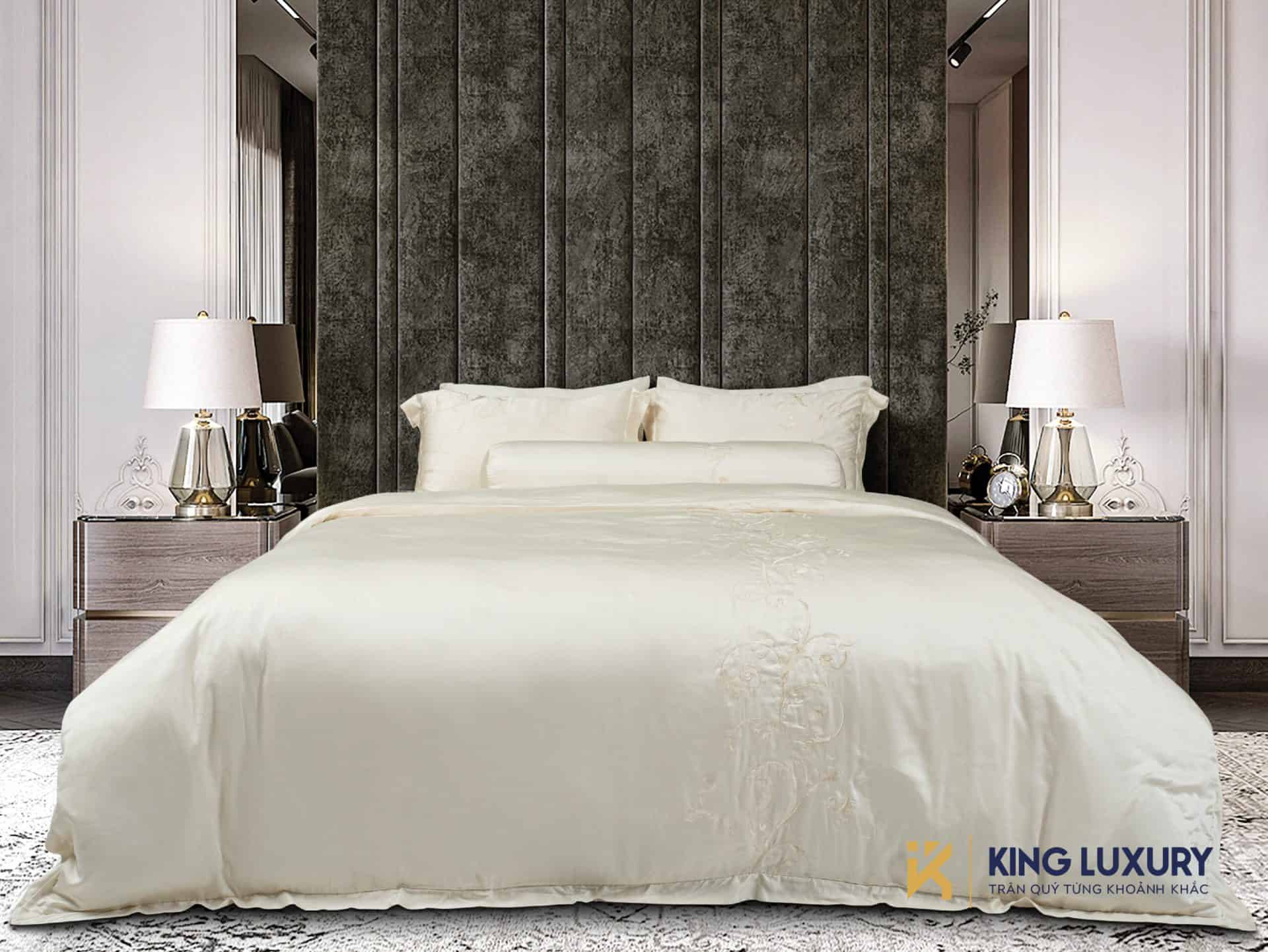 Bộ chăn ga Nature Home Tencel Cotton Khát Vọng Vàng