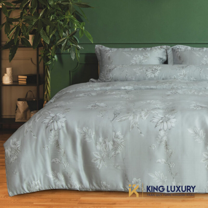Bộ chăn ga Katakura Tencel Cúc phai màu