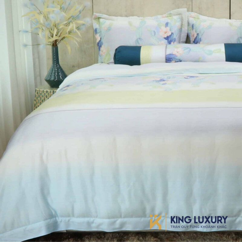 Bộ chăn ga Katakura Tencel Xương rồng nở hoa
