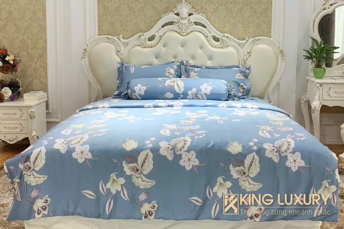 Bộ chăn ga Katakura Tencel Pro Mùa Xuân Xanh