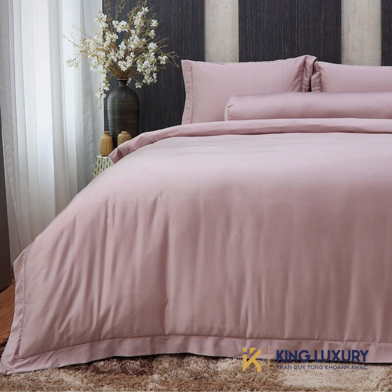 Bộ chăn ga Katakura Tencel Pro Phủ Tình Si Hồng