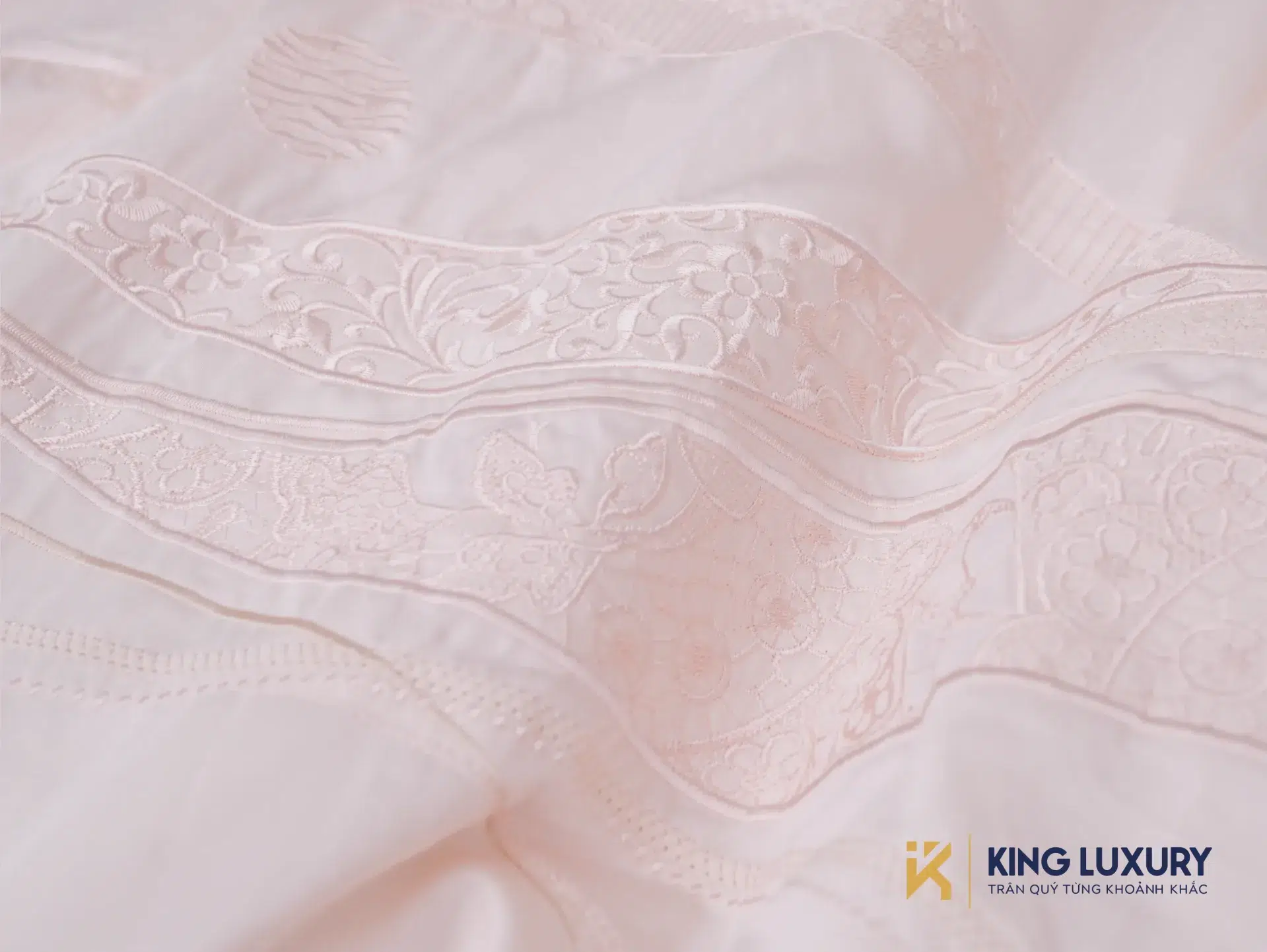 Bộ chăn ga Nature Home Tencel Cotton Harmony Hồng