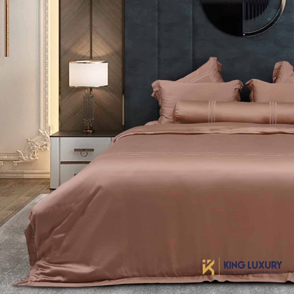 Bộ chăn ga Nature Home Tencel Xa Lộ Nâu Tây