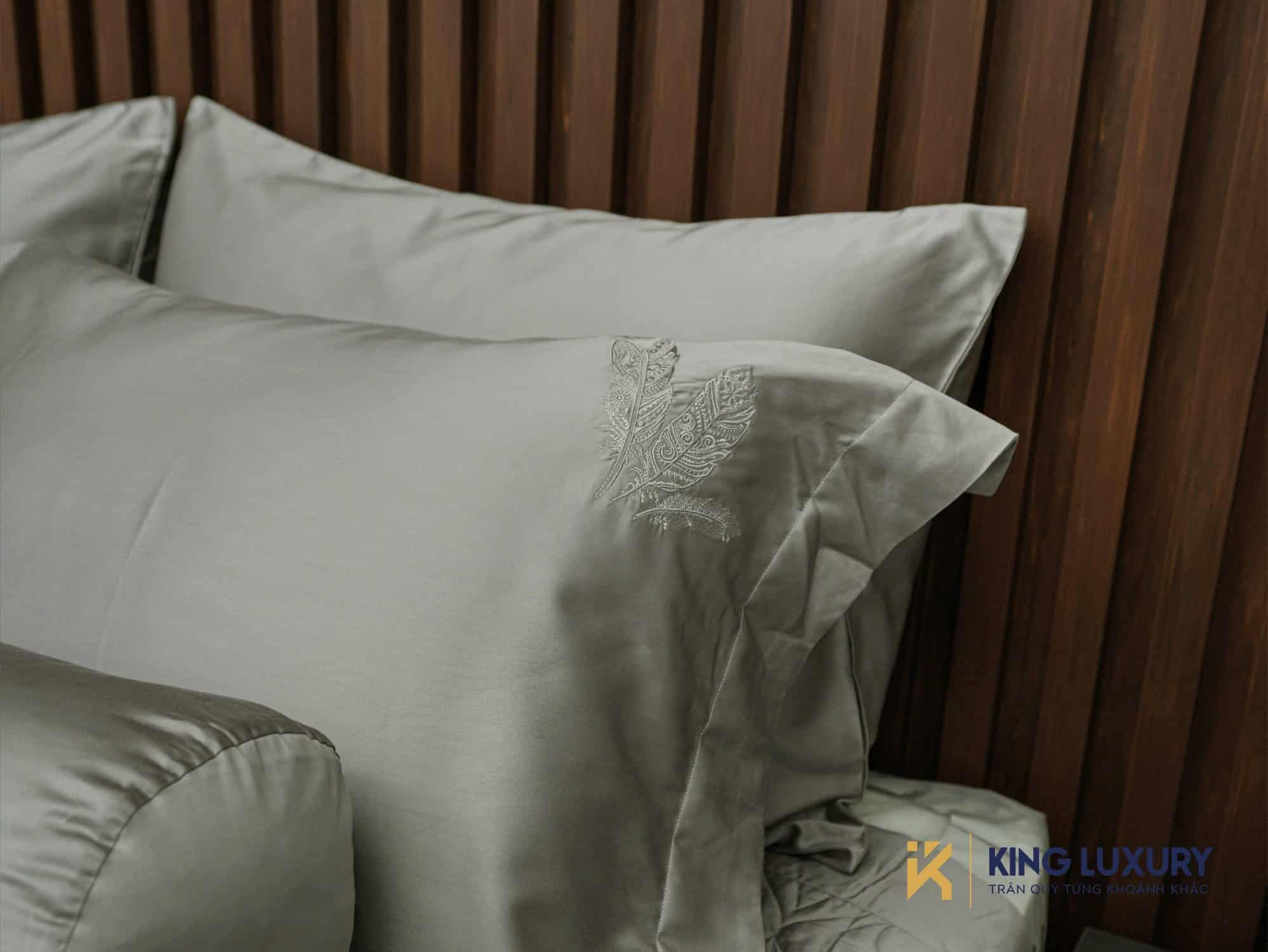 Bộ chăn ga Nature Home Tencel Cotton Bohemian Ghi