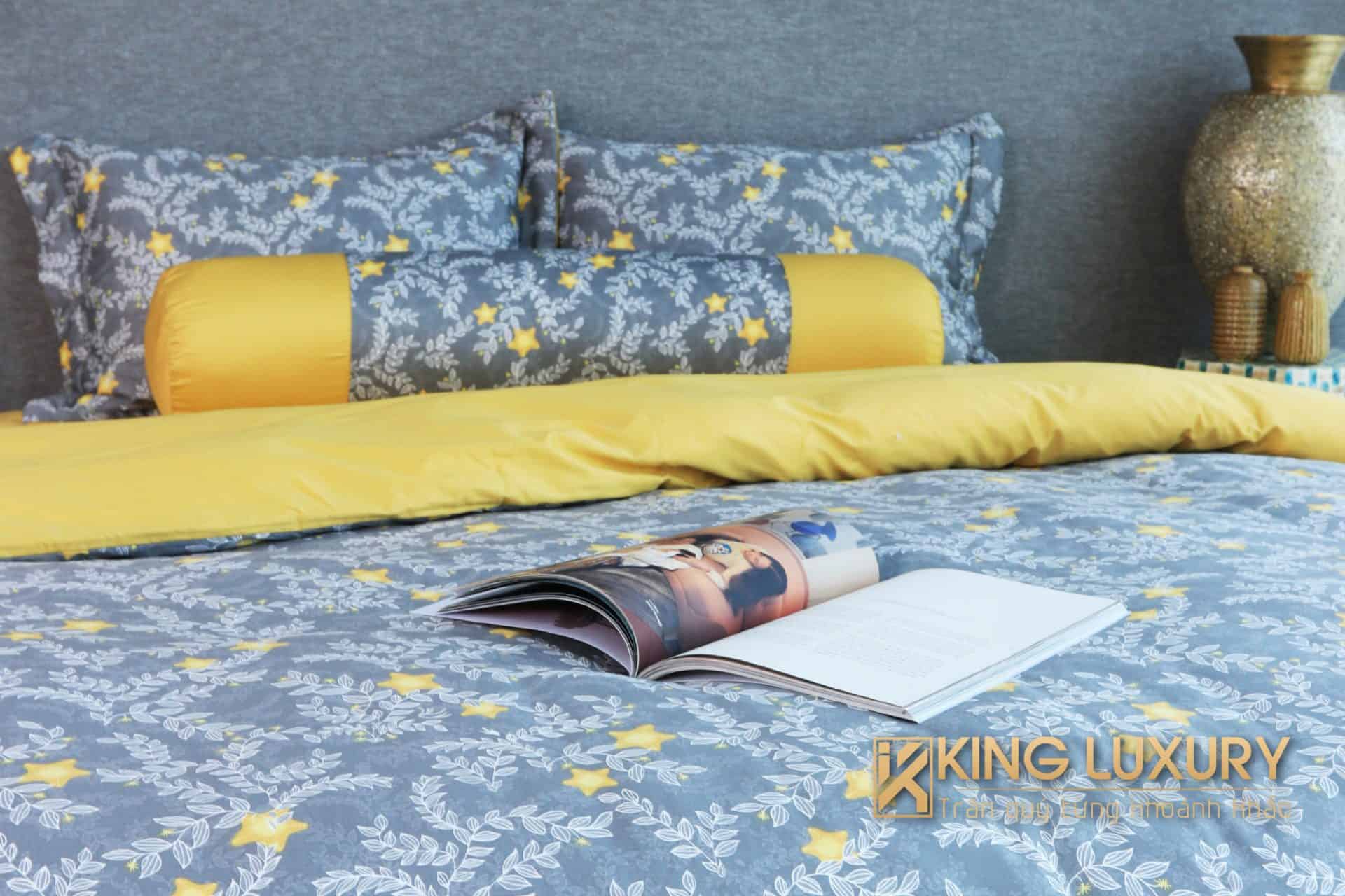 Bộ chăn ga Katakura Cotton Vàng Hoa Mai