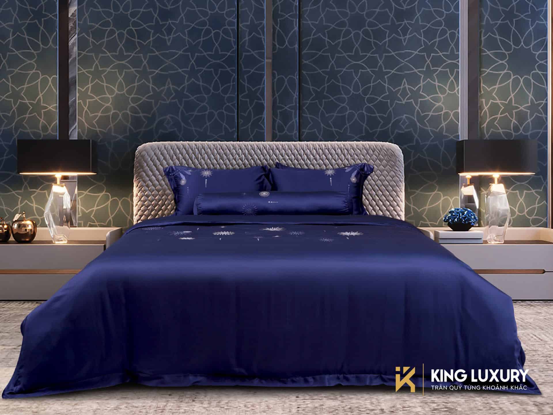 Bộ chăn ga Nature Home Tencel Salyut Xanh
