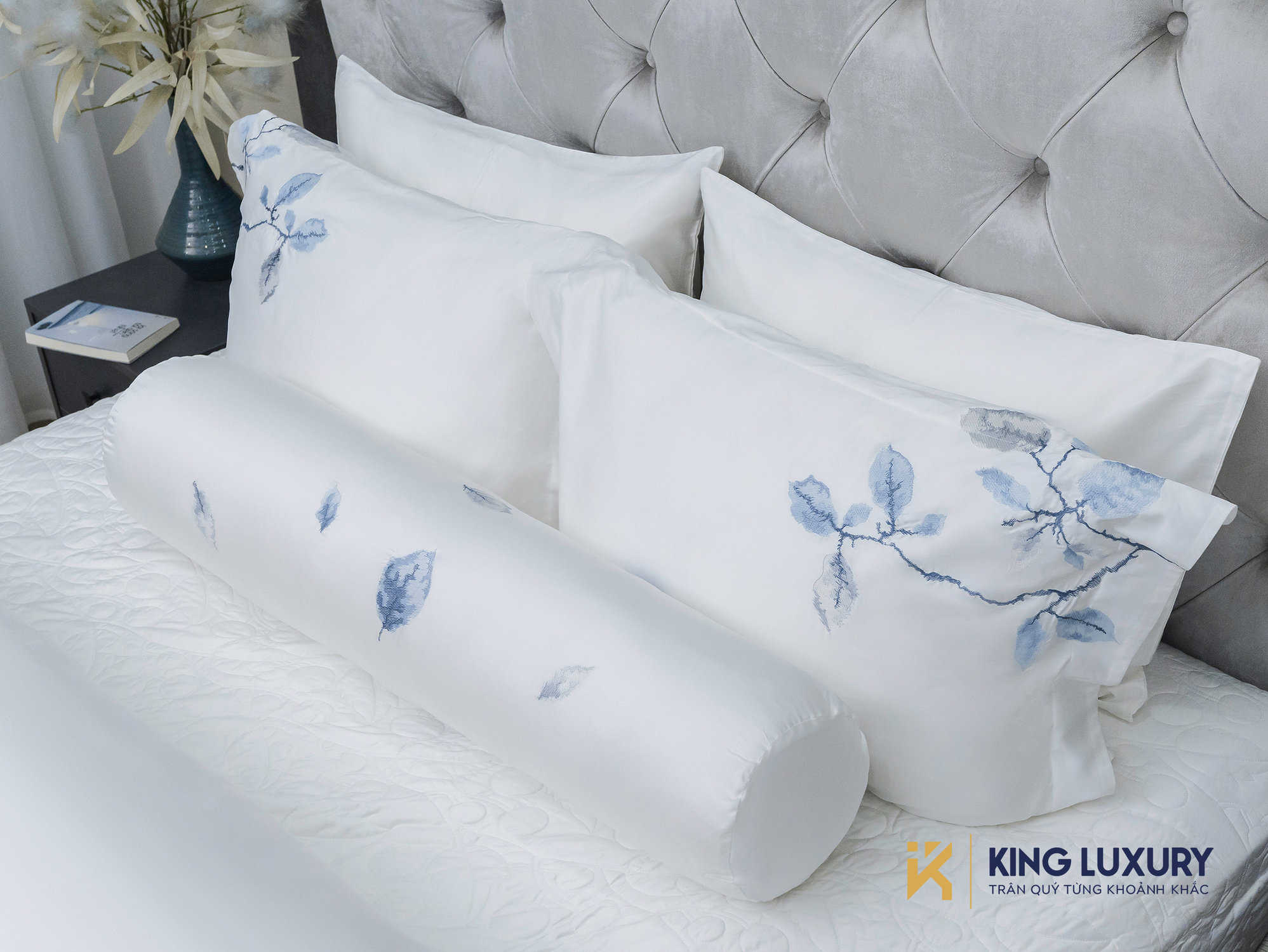 Bộ chăn ga Nature Home Tencel Cotton Bạch Ngọc Lan