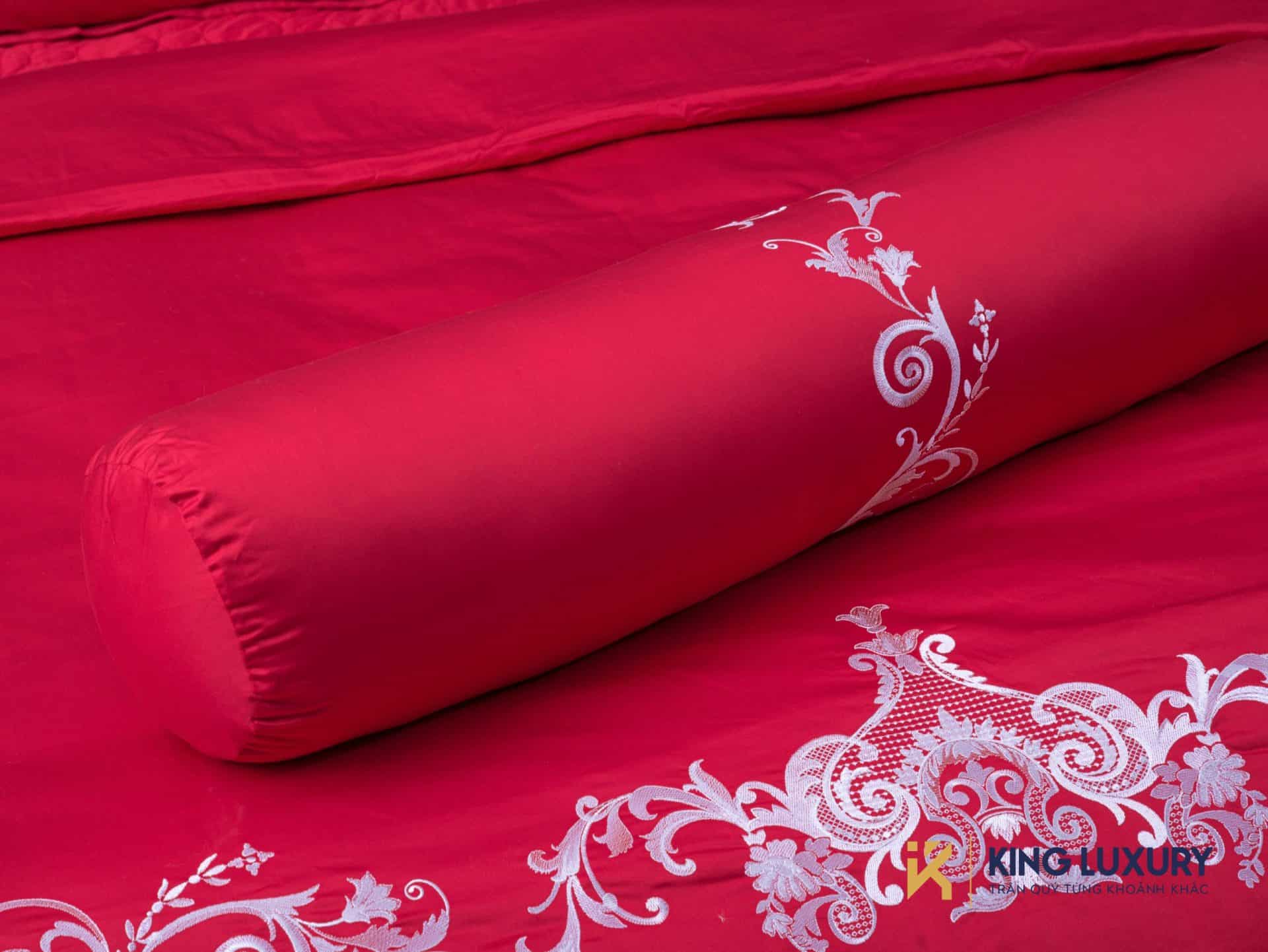 Bộ chăn ga Nature Home Cotton Đỏ Cổ Điển