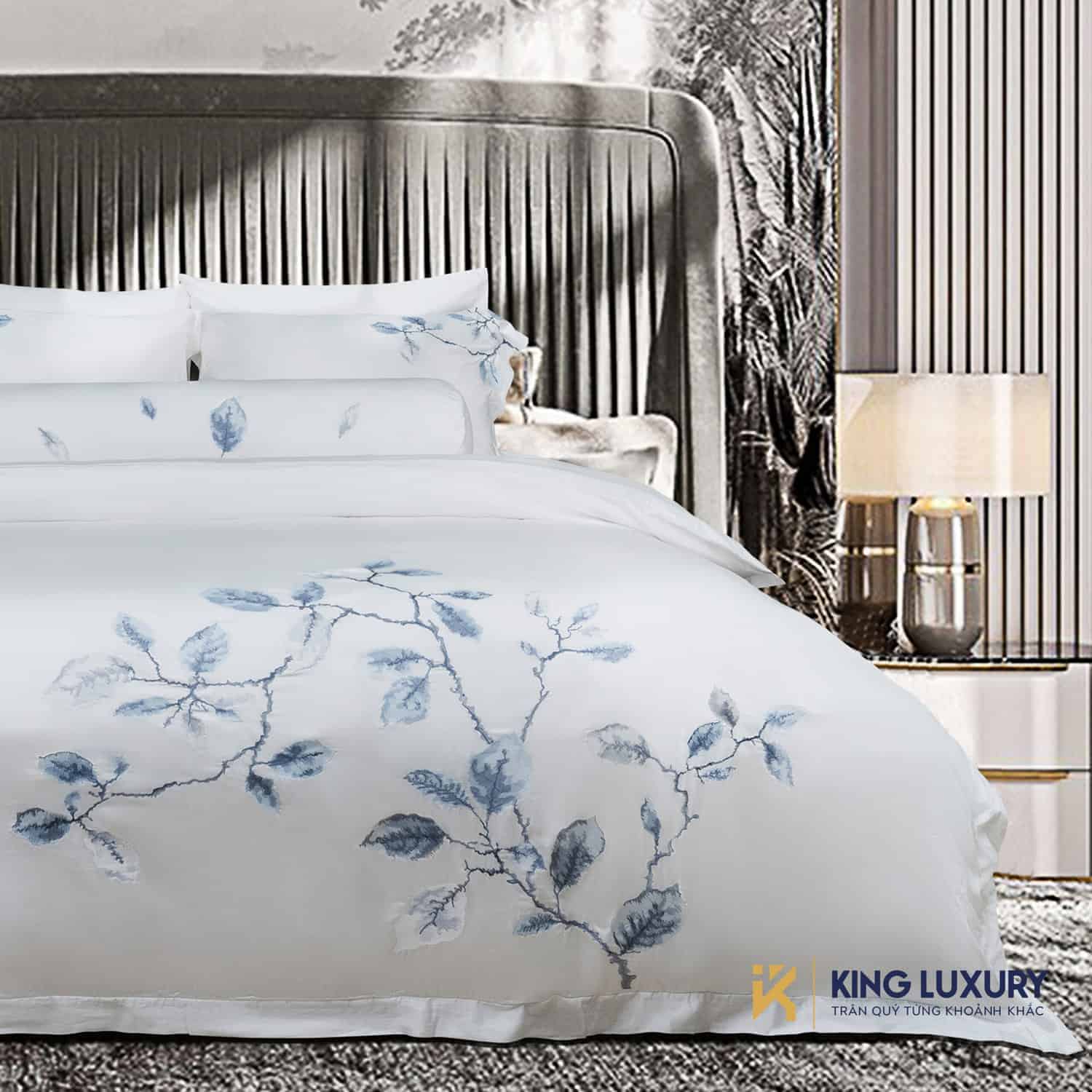 Bộ chăn ga Nature Home Tencel Cotton Bạch Ngọc Lan