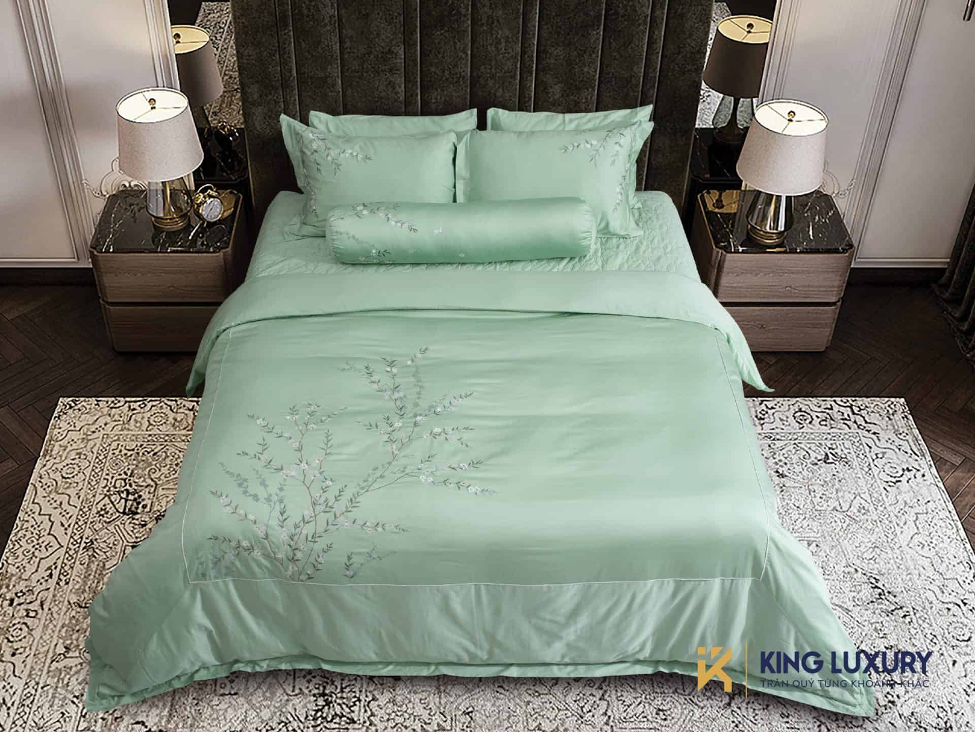Bộ chăn ga Nature Home Cotton Tuyết Mai