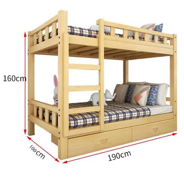 Giường tầng kích thước tiêu chuẩn như thế nào?
