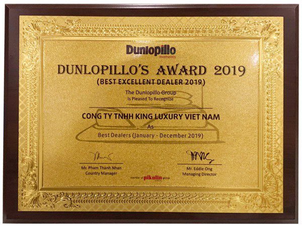 Đại lý nệm Dunlopillo tại Hà Nội: King Luxury